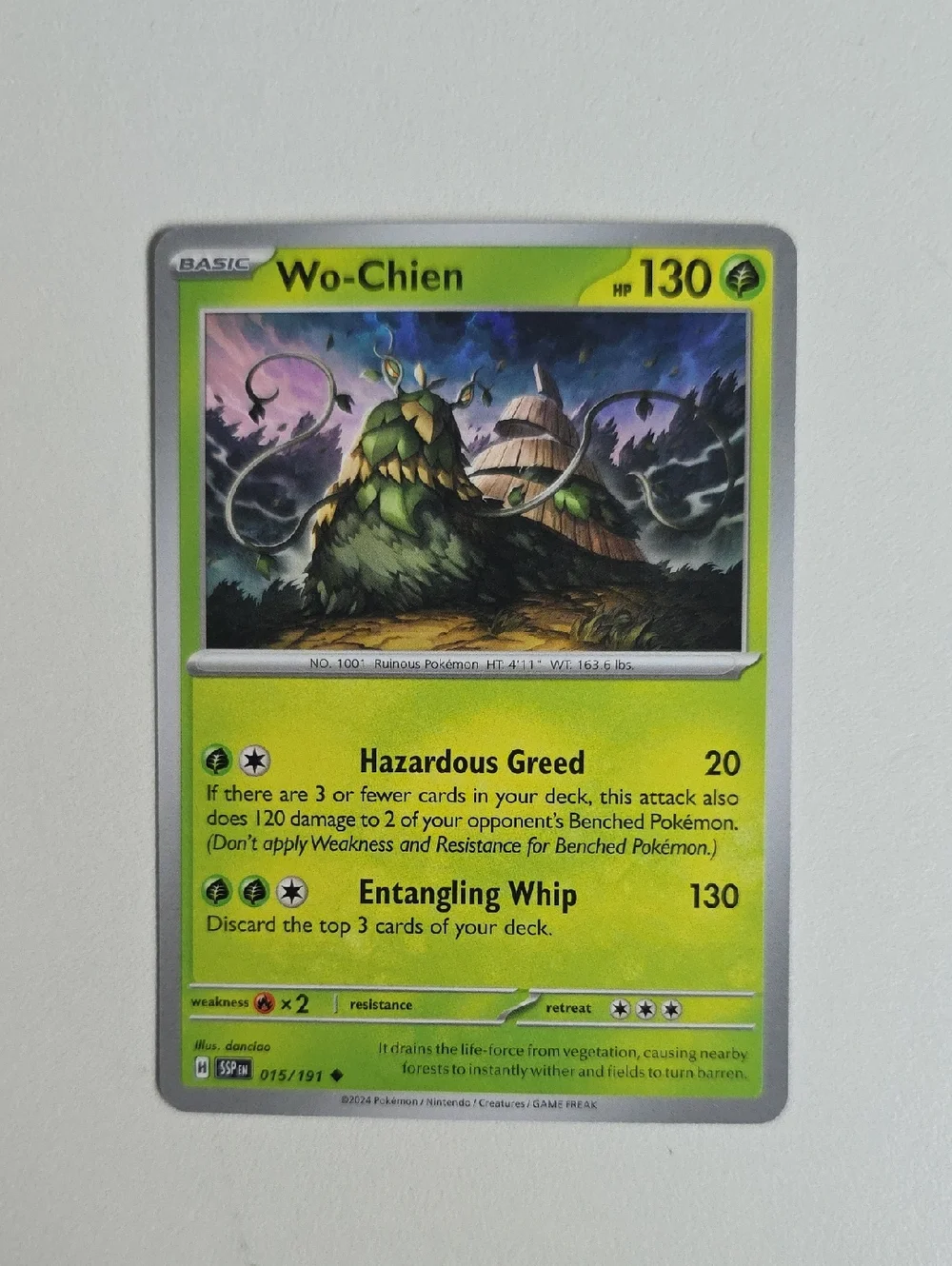 Pokemon Wo-Chien Card